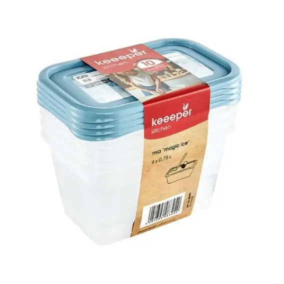 Darmowy zwrot Keeeper Komplet Pojemników Mia Magic Ice 4x0,75l 306906.. Lumarko